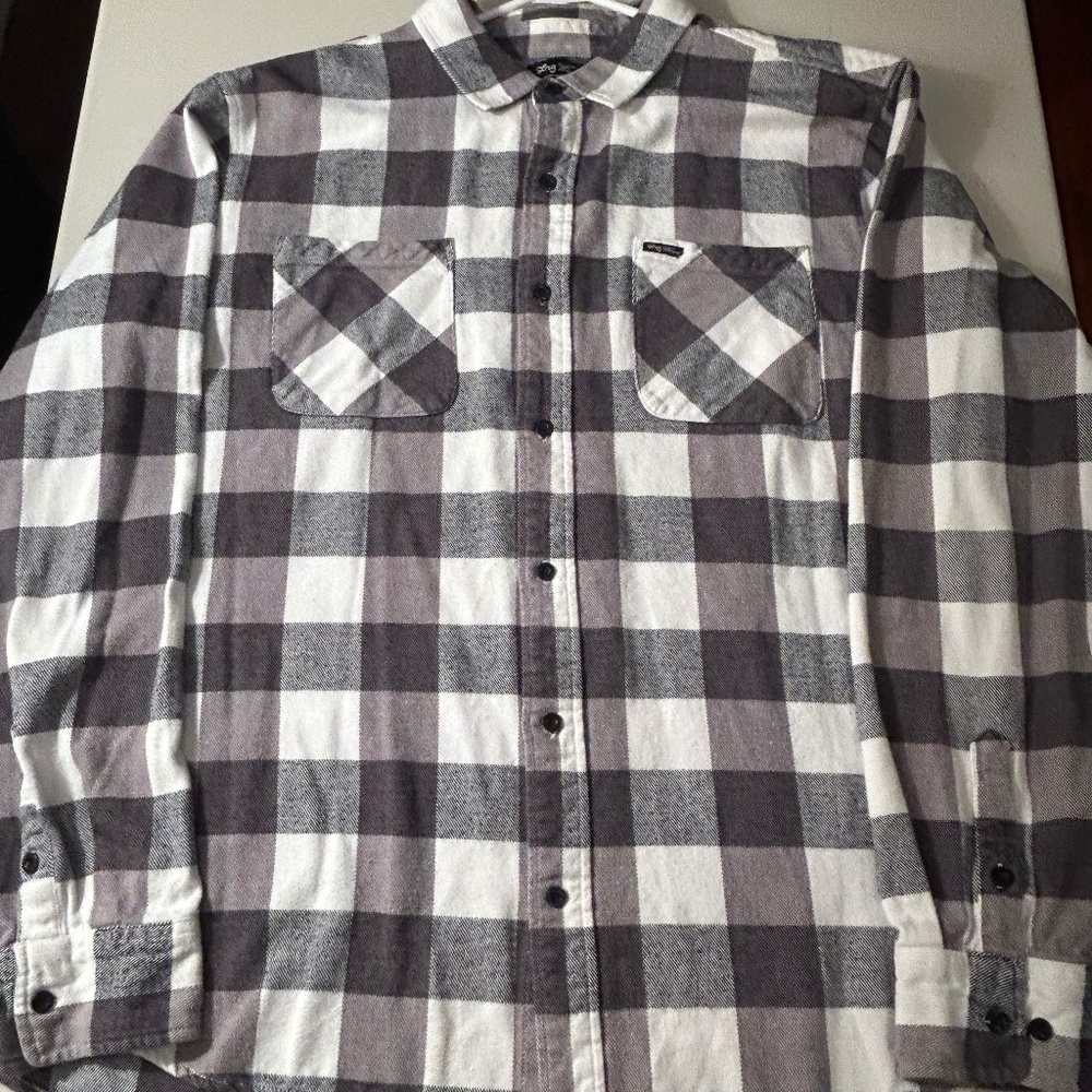 LRG Men’s Long Sleeve Button Up Flannel Shirt